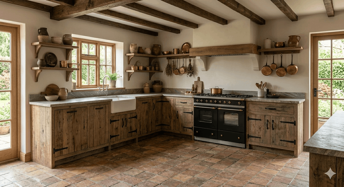 Cocina rústica